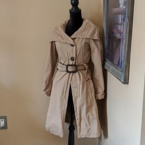 ❌DONATED❌Soia & kyo tan button up trench coat small